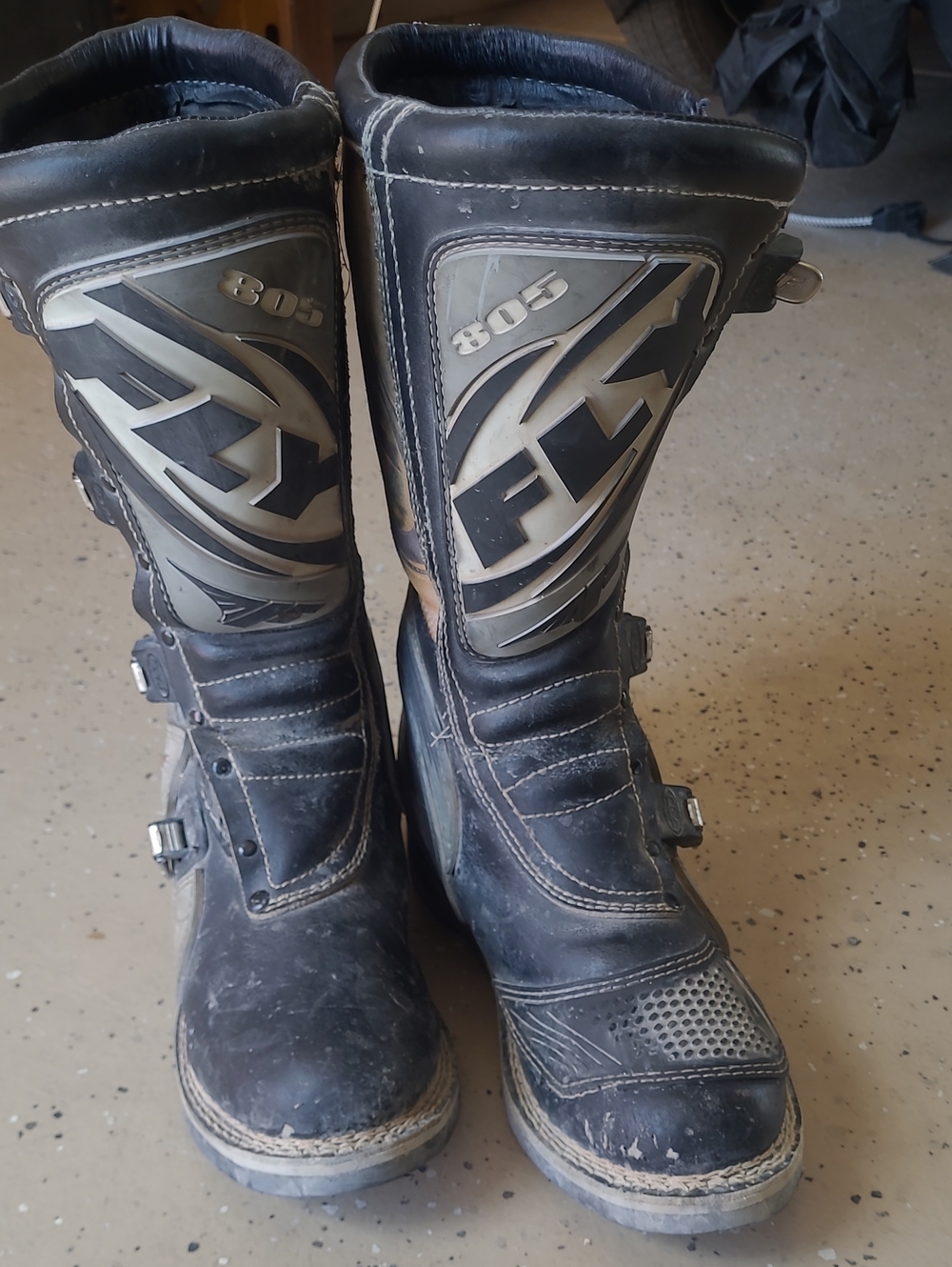 Fly  Black and Gray Men's Boots